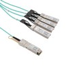 Picture of Active Optical Cable Breakout QSFP+ 40Gbps to 4x10G SFP+, 5 meters, MSA Compatible