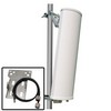 Picture of 2.4 GHz 14 dBi Dual Polarized 90° MIMO Sector Antenna w/Ubiquiti® RocketM2 Mounting Kit