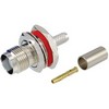 Picture of TNC Female Crimp Bulkhead for 195-Series Cable