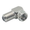 Picture of Coaxial 75 Ohm Right Angle Adapter, F Female / F Male