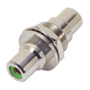 Picture of Coaxial Adapter, RCA Bulkhead Female / Female, 0.5" Circular Hole, Green
