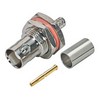 Picture of 50 Ohm BNC Female Bulkhead- Crimp Jack for RG58C/U Cable