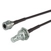 Picture of QMA Plug to QMA Jack Bulkhead, Pigtail 19" 100-Series