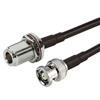 Picture of RP-BNC Plug to N-Female Bulkhead, Pigtail 10 ft 195-Series
