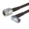 Picture of SMA-Male Right Angle to N-Female, Pigtail 10 ft 195-Series