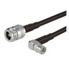Picture of Shrouded SMA Male to N-Female, Pigtail 6" 195-Series