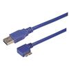 Picture of USB 3.0 Type A straight to Micro B left angle exit 3M