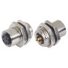 Picture of M12 4 Position D Code Female Panel Mount Receptacle, Rear Mounting and Solder Style