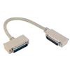 Picture of Deluxe Molded D-Sub Cable, DB25 Male / Right Angle Exit 2 Male, 2.5 ft