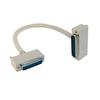 Picture of Deluxe Molded D-Sub Cable, DB25 Male / Right Angle Exit 3 Male, 1.0 ft
