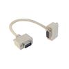 Picture of Deluxe Molded D-Sub Cable, DB9 Male / Right Angle Exit 3 Male, 1.0 ft