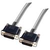 Picture of Metal Armored DB15 Cable, Male/Male, 2.5 feet