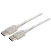 Picture of Clear Jacket Premium USB Cable Type A - A Cable, 0.5m