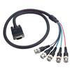 Picture of SVGA Breakout Cable, Black HD15 Male/5 BNC Male, 6.0 ft