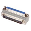 Picture of Low Profile Right Angle Adapter, DB37 Male / Female, Cable Exit 1