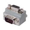 Picture of Low Profile Right Angle Adapter, DB9 Male / Female, Cable Exit 1