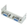 Picture of End Cap with 2 DB9F, Solder Type