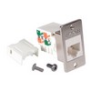 Picture of Cat5e ECF Keystone Jack 110/RJ45 EIA568A/B White