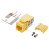 Picture of Cat6 ECF Keystone Jack 110/RJ45 EIA568A/B Yellow