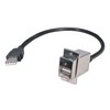 Picture of USB Type A Coupler, Female Bulkhead/Latching Male, 72 in.
