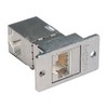 Picture of Cat 6a Shielded RJ45 Coupler (8x8) Right Angle Deluxe Panel Coupler Kit