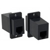 Picture of Modular Coupler, RJ11 (6x4), Cat 3, Straight, 30um, Black