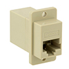 Picture of Modular Coupler, RJ45 (8x8K), Cat 3, Straight, 30um, Ivory