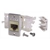 Picture of Cat6 Keystone Jack RJ45 Tool-less EIA568A/B w/ Mounting Flange Ivory