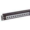 Picture of 1.75" Panel with 2 TDS2167 RJ45 (8x8) 12-Port Bridging Adapters