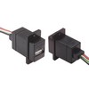 Picture of USB Type A Jack, 10" Leads Black