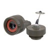 Picture of Cat6, Ruggedized RJ45 Plug, Zinc-Nickel finish, for cable OD .271-.330" w/ Dust Cap