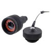 Picture of Cat6, Ruggedized RJ45 Plug, Electroless Nickel finish, for cable OD .271-.330" w/ Dust Cap