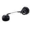 Picture of Cat6, Ruggedized Jam-nut, Electroless Nickel finish with Grounding Shield and Dust Cap