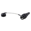 Picture of Cat6, RJ45 In-line Receptacle, Electroless Nickel finish with Grounding Shield and Dust Cap