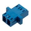Picture of Fiber Optic Adapter, LC Duplex, low-profile, with flange, Blue
