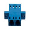 Picture of Fiber Optic Adapter, LC Duplex, low-profile, with flange, Blue