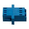 Picture of Fiber Optic Adapter, LC Duplex, low-profile, with flange, Blue