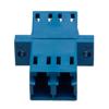 Picture of Fiber Optic Adapter, LC Duplex, low-profile, with flange, Blue