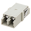 Picture of LC Internal Shutter Coupler, Duplex, No Flange, Beige
