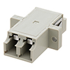 Picture of LC Shutter Coupler, Duplex, With Flange, Beige