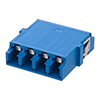 Picture of LC Internal Shutter Coupler, Quad, No Flange, Blue