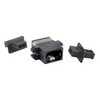 Picture of Fiber Optic MPO Coupler, Black w/ Mounting Flange