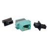Picture of Fiber Optic MPO Coupler, Aqua w/ Mounting Flange