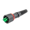 Picture of IP68 ODVA Compatible LC Duplex Connector, APC Duplex Green, 4.8mm crimp sleeve, no Dust Cap