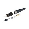 Picture of Ruggedized COTS ST Connector, Single Mode Locking Nickel Plated Brass for 2mm fiber