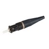 Picture of Ruggedized COTS ST Connector, Single Mode Non-Locking Nickel Plated Brass for 3mm fiber