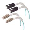 Picture of OM3 50/125, 10G Multimode Fiber Optic LC/SC Flex Boot Assembly, 3.0m