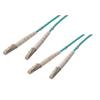 Picture of OM4 50/125 Multimode Fiber Cable, Dual LC / Dual LC, 1.0m