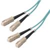 Picture of OM3 50/125, 10 Gig Multimode Fiber Cable, Dual SC / Dual SC, 1.0m