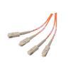 Picture of OM2 50/125, Multimode Fiber Optic Cable, Dual SC / Dual SC, 1.0m
